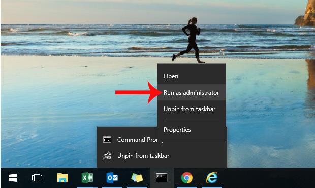 Comment ouvrir des applications épinglées sur la barre des tâches en tant qu'administrateur sous Windows 10