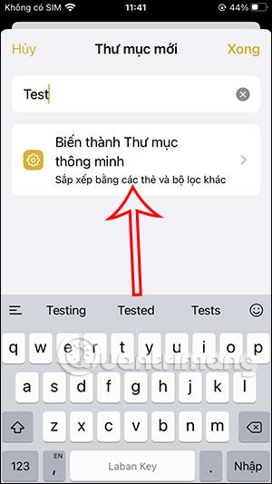 Comment utiliser les dossiers intelligents dans Note iPhone