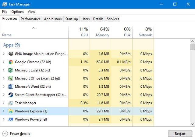 Windows 10에서 일반적인 작업 표시줄 오류를 해결하는 방법