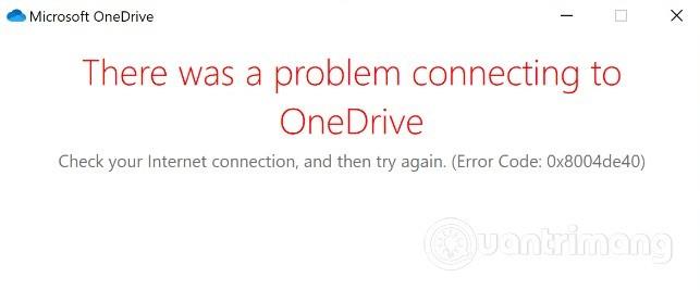 Windows 10에서 OneDrive를 동기화할 때 오류 0x8004de40을 수정하는 방법