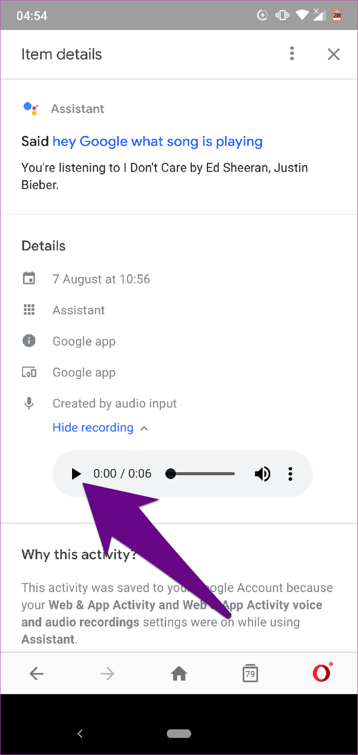 Comment supprimer l'historique de Google Assistant sur Android