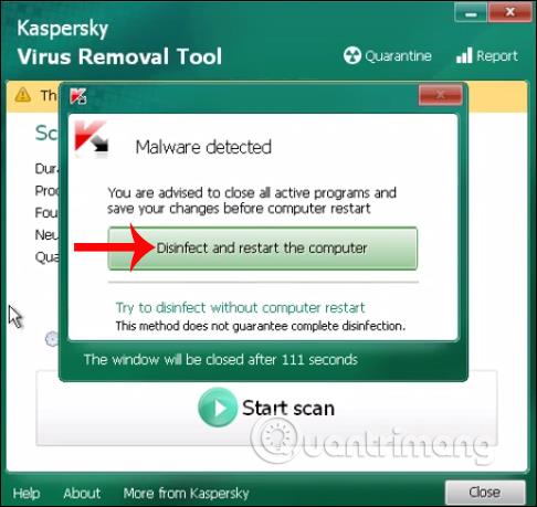 Come rimuovere programmi dannosi con Kaspersky Virus Removal Tool