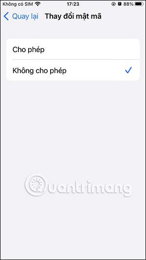 阻止他人更改 iPhone 密碼的說明