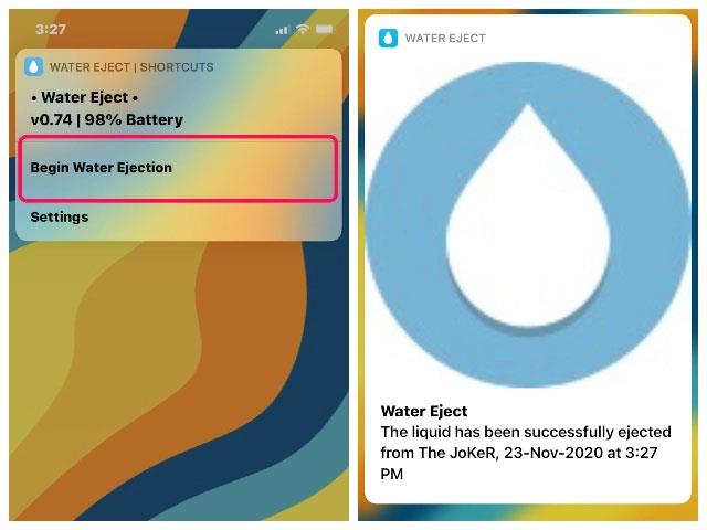 Come rimuovere l'acqua dall'altoparlante dell'iPhone utilizzando le scorciatoie di Siri