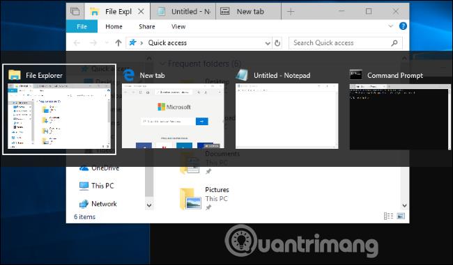 Windows 10 では Alt+Tab の動作がどのように変わりますか?