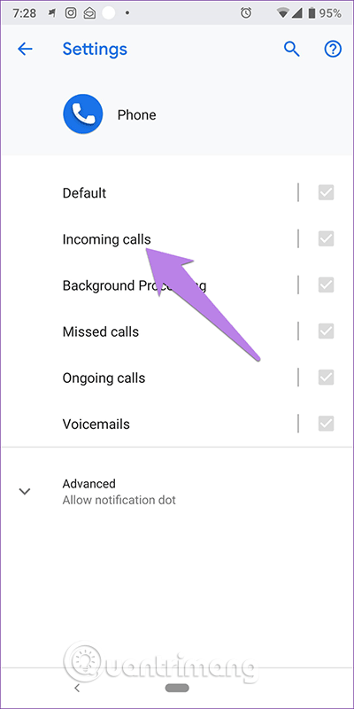 Come correggere l'errore di non visualizzare le chiamate in arrivo sullo schermo Android