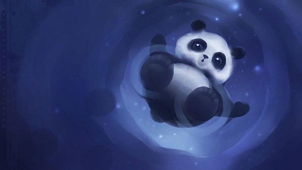 Il set più carino di sfondi panda per computer