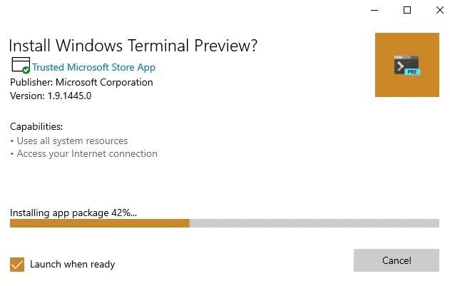 3 способа установки Windows Terminal в Windows 10