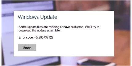 So beheben Sie den Fehlercode 0x80073712 in Windows