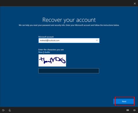Come recuperare la password su Windows 10 Fall Creators Update
