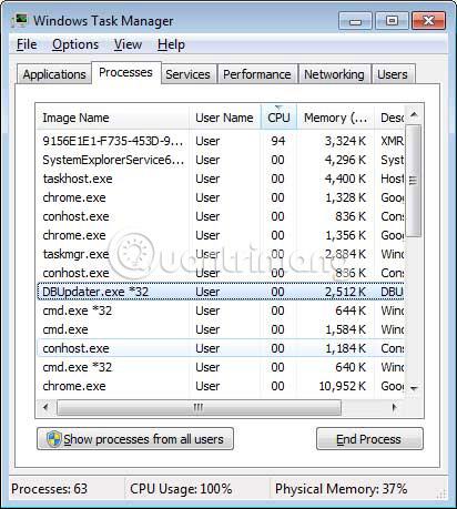 OSDSoft DBUpdater.exe 광부 트로이 목마를 제거하는 방법