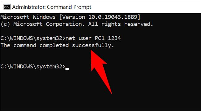 Come modificare la password dell'account utente di Windows utilizzando il prompt dei comandi