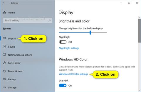 Comment modifier la balance de la lumière SDR et HDR dans Windows 10