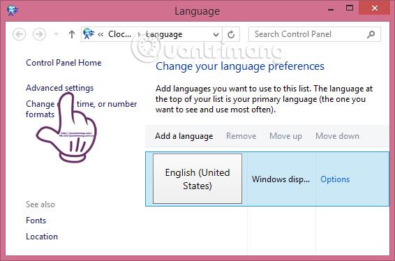 Come disattivare la barra della lingua sulla barra delle applicazioni di Windows 8