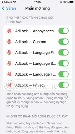 Come utilizzare AdLock per bloccare la pubblicità su Safari iPhone