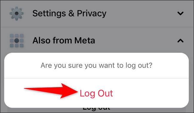 iPhone에서 Facebook에서 로그아웃하는 방법