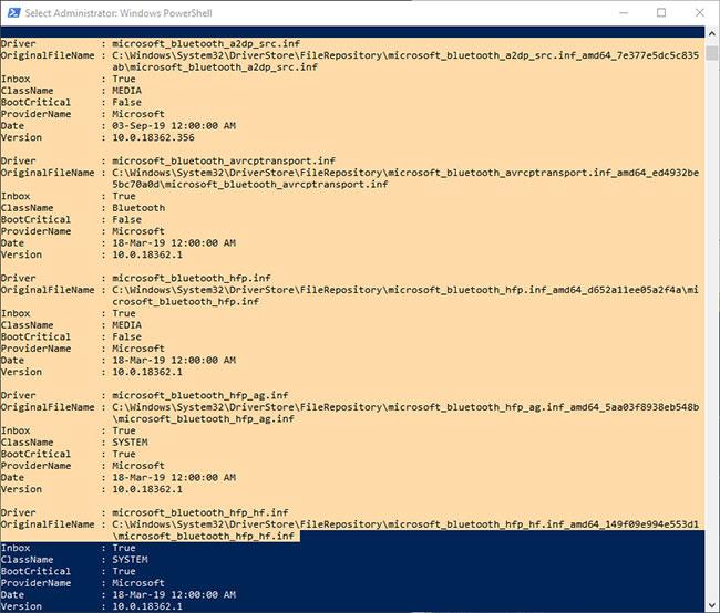 Come elencare i driver installati in Windows (PowerShell CMD)