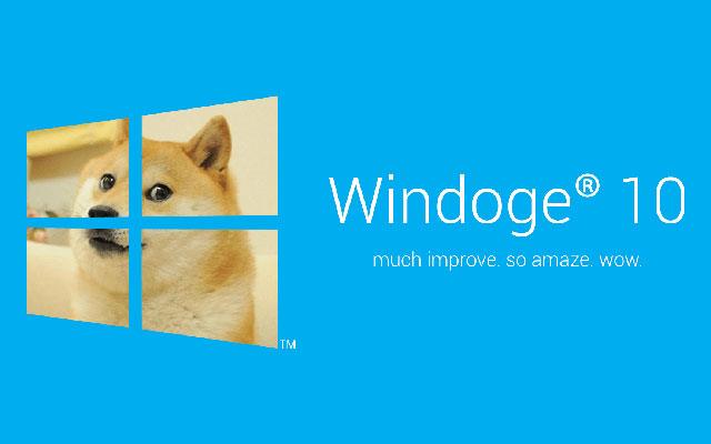 Sfondo di Doge Windows, meme di Doge Windows 11, sfondo di Doge