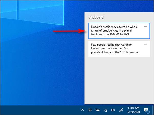 Windows 10 のクリップボード履歴にテキストと画像をピン留めする方法