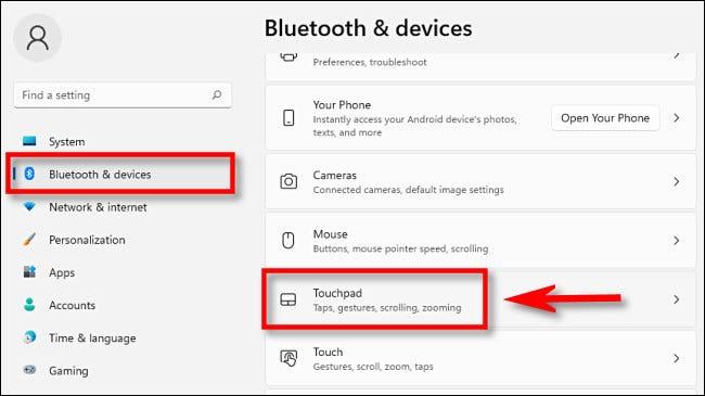 Come cambiare la direzione di scorrimento del touchpad (touchpad) su Windows 11