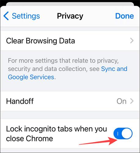 Come bloccare le schede in incognito con Face ID in Chrome per iPhone