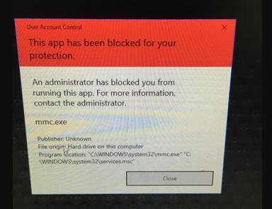 So beheben Sie die Blockierung von Mmc.exe aufgrund Ihres Schutzfehlers unter Windows 10