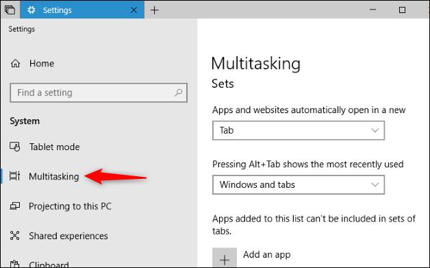 Come utilizzare la funzionalità Set per combinare le schede in una finestra di Windows 10