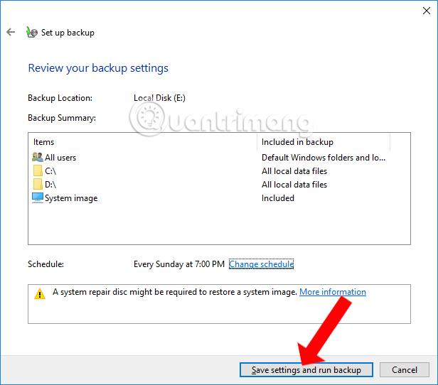 Come eseguire il backup automatico su Windows 10