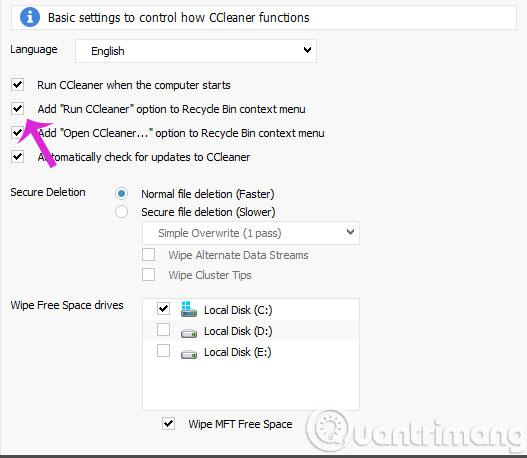 CCleaner をごみ箱の右クリック メニューに統合する簡単な方法