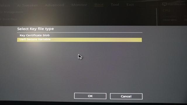 Aktivieren oder deaktivieren Sie Secure Boot über das ASUS UEFI BIOS-Dienstprogramm