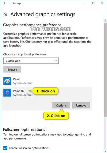 Comment choisir le GPU pour chaque application sous Windows 10