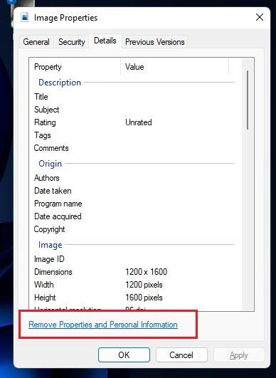 Supprimez les données de localisation des images, empêchant ainsi les violations de confidentialité sous Windows 11