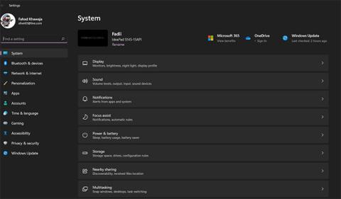 Neue Funktionen in der Einstellungen-App unter Windows 11