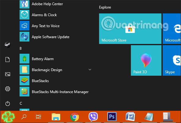 Come cambiare il pulsante Start su Windows 10