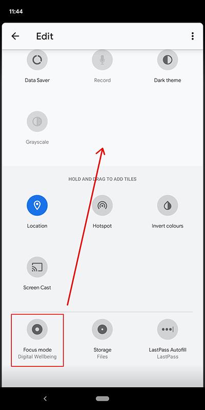 Comment activer le mode Focus Android 10