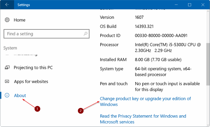 5 modi più semplici per inserire la chiave di Windows 10