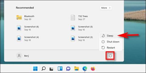 Riepilogo di come attivare la modalità di sospensione sul PC Windows 11