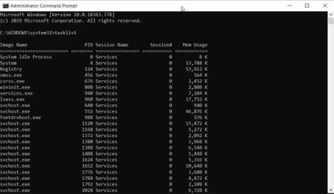 Windows에서 실행 중인 프로세스 목록을 파일에 저장하는 방법