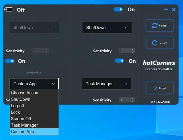 Come installare Hot Corners per Windows 10