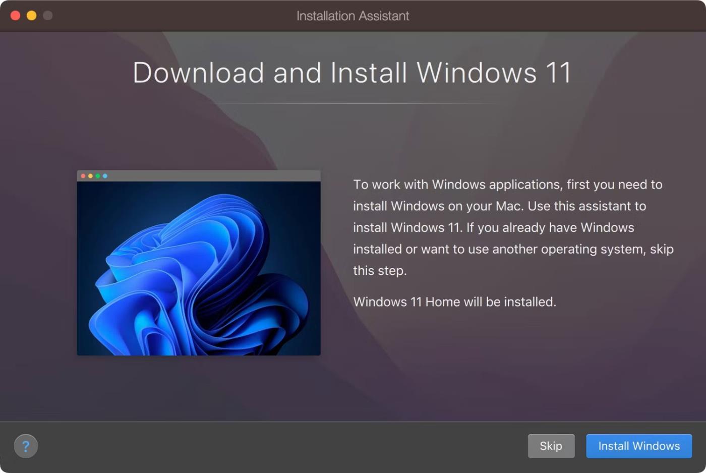 Anweisungen zum Ausführen von Windows 11 auf dem Mac