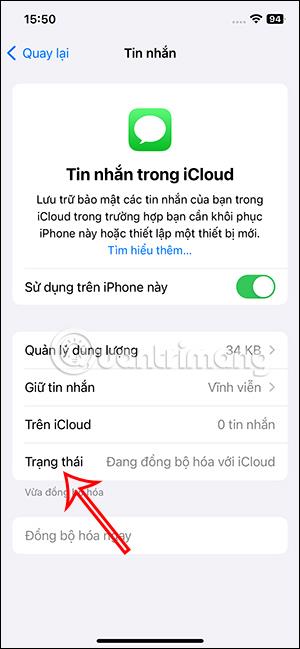 iPhone에서 iCloud에 메시지를 동기화하는 방법에 대한 지침