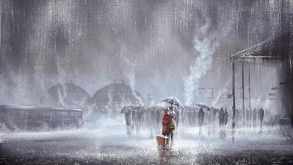 Full-HD-Regen-Hintergrundbild für diejenigen unter Ihnen, die traurig sind