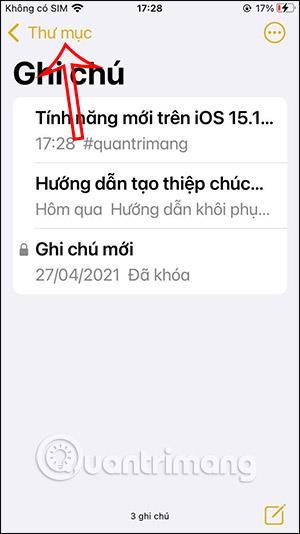 如何透過標籤在 iPhone 上尋找筆記