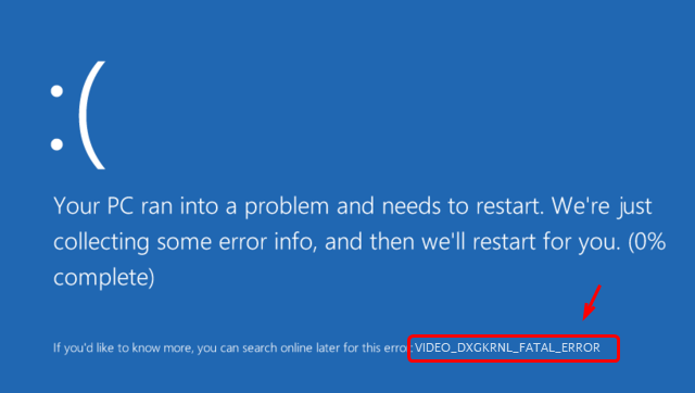 Comment corriger l'erreur VIDEO_DXGKRNL_FATAL_ERROR sous Windows 10