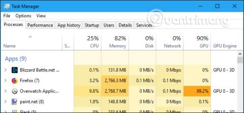 Comment surveiller les performances du GPU dans le Gestionnaire des tâches de Windows 10