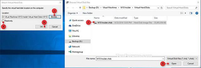 Come allegare e separare file VHD e VHDX in Windows 10