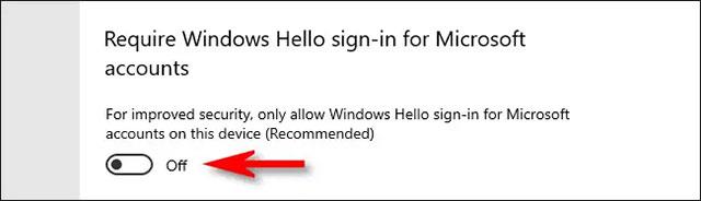 Come disattivare l'accesso a Windows Hello per accedere con una password su Windows 10