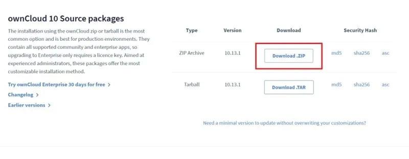 Comment installer ownCloud sur Windows