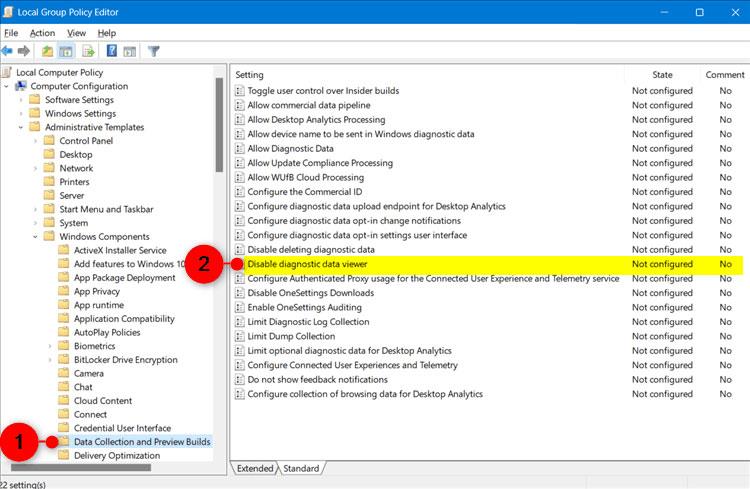 So aktivieren/deaktivieren Sie den Diagnostic Data Viewer unter Windows 11