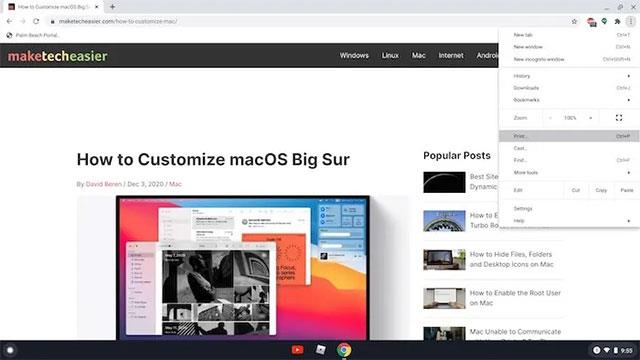 So drucken Sie Dokumente auf einem Chromebook